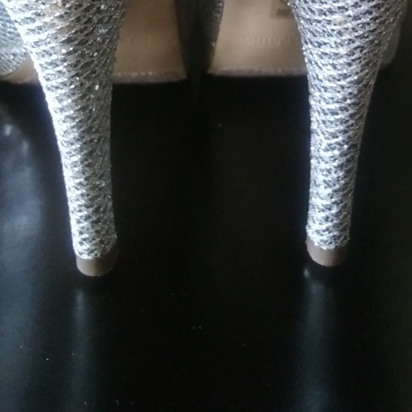 Platform 5 in heel - Silver Chrystal Stilettos - Picture 9 of 10
